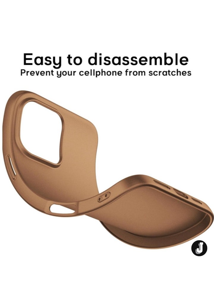 JAJEEK "iPhone 16 Pro Titanium Case – Ultra-Thin Matte Cover with Upgraded Camera Lens and Screen Protectors, Soft Touch Anti-Scratch Shockproof Design" - Image 5