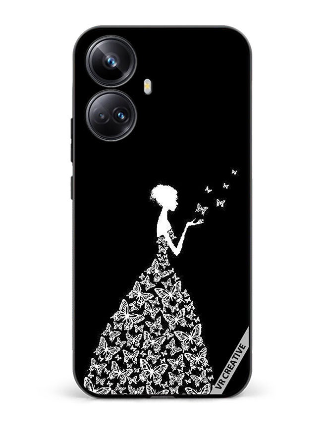 VR CREATIVE Protective Case Cover For Realme 10 Pro Plus Girl In Butterfly Dress Design Multicolour  - Image 1
