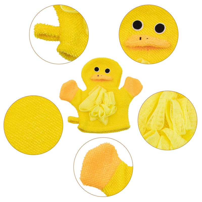 AUEAR, 4 Pcs Cartoon Terry Cloth Bath Sponge Mitts Puppet Cute Hand Puppets Washcloth Mitt Bath Glove - Image 4