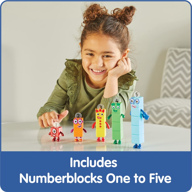 hand2mind Numberblocks Friends One to Five, Action Figure Set, Toy Figures & Playsets, Small Figurines for Kids, Counting Blocks, Numbers for Toddlers, Math Toys, Kids Birthday Gifts - Image 2