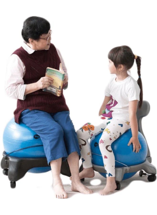 Balance Ball Chair for Kids and Adults Ergonomic Posture Seating with Lockable Wheels Core Stability Sensory Learning Chair