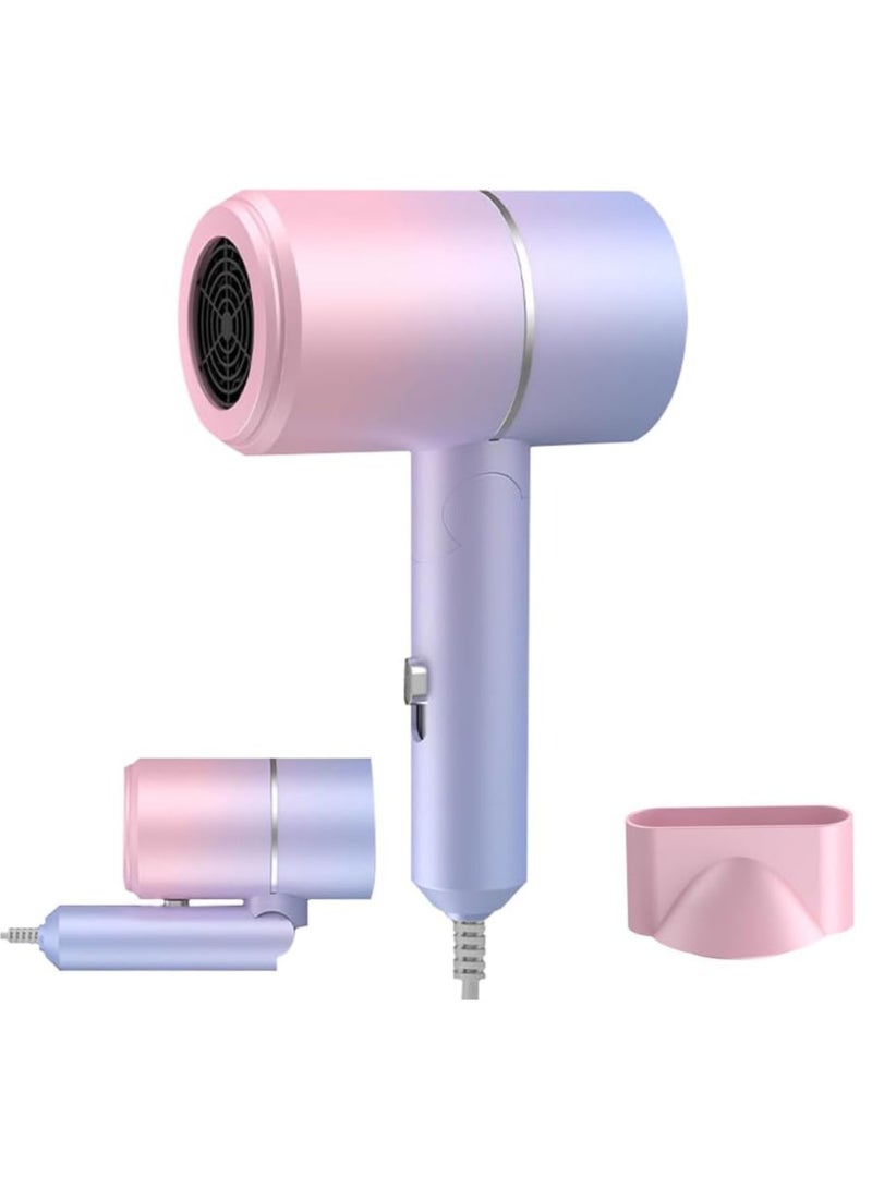 vexa pro Foldable Travel Hair Dryer for Women – Mini Ionic Hairdryer Lightweight with Cool & Heat Setting - Image 1