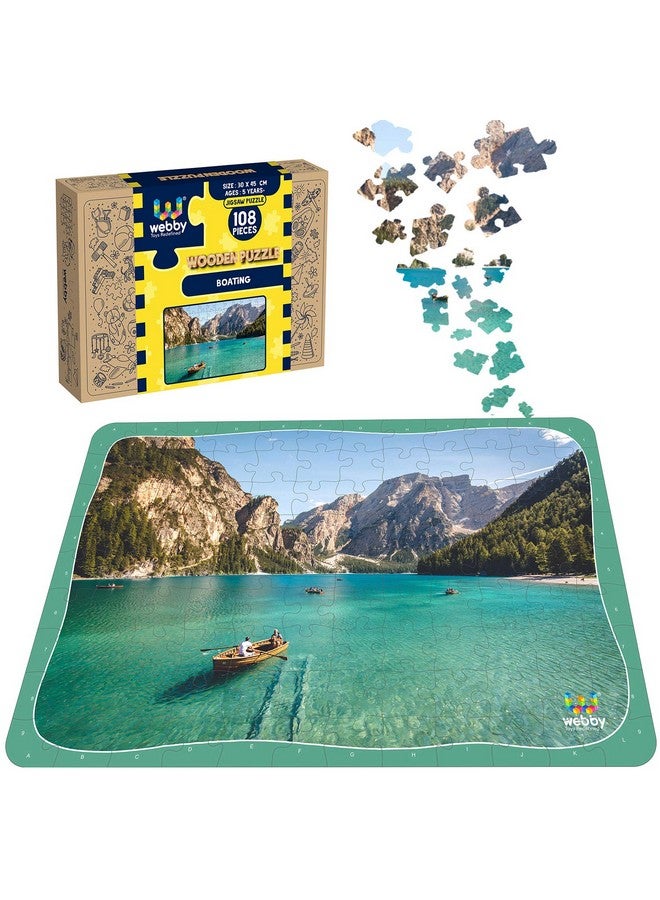 Webby Boating Wooden Jigsaw Puzzle, 108 Pieces - Image 1
