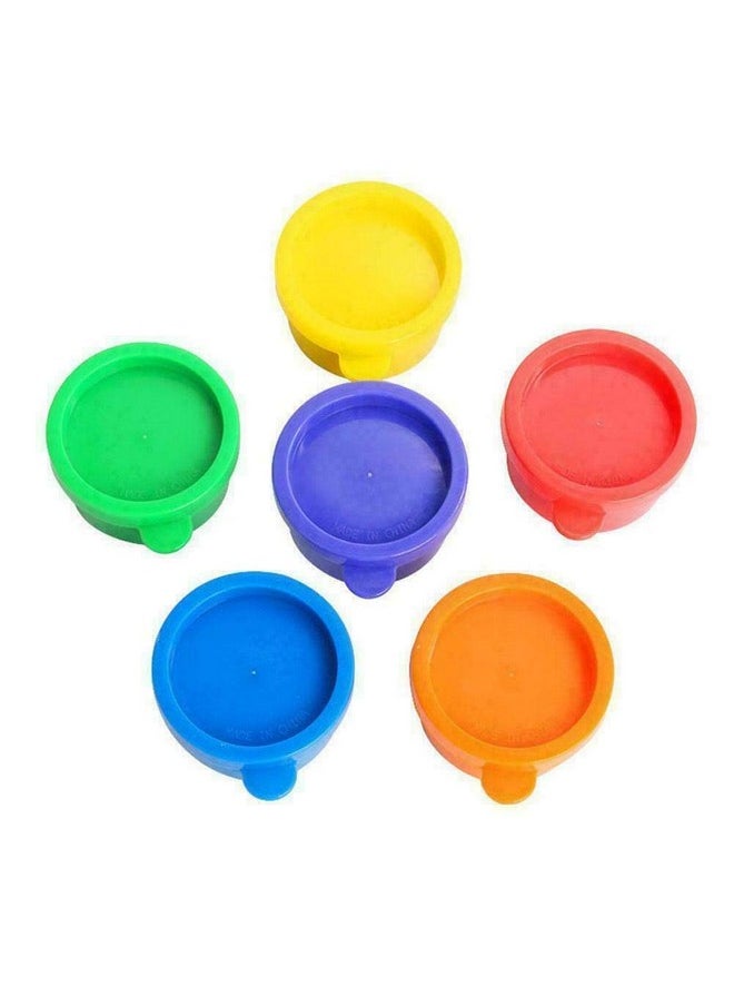 ArtBee ArtBee 6 Color Kids Finger Paint Washable Non-Toxic Finger-paint Art with Sponge Brushes (3)  - Image 4