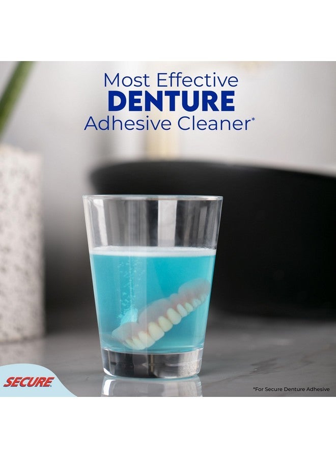 Secure Daily Cleansing Tablets - pH 9 Formula Thoroughly Cleans Dentures - FSA & HSA Approved - Removes Odors, Stains & Germs - For Dentures, Nightguards, Retainers & Partials - 32 Tablets (1 Pack) - Image 4