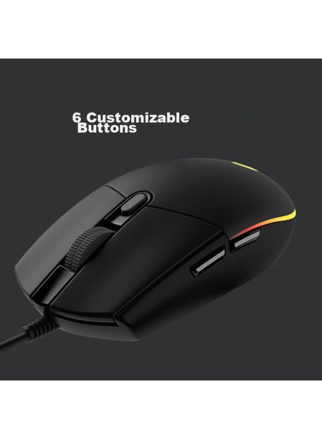 G Logitech G102 Gaming Mouse, White, Rgb Mouse, Pubg Mouse, Pubg, Lightweight Design, G102 Second Generation - Image 5