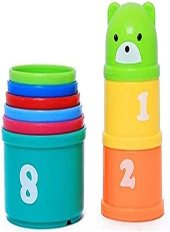 OR Baby's Fun Early Education Learning Stacking Pile Up Tower Count Cups Toy