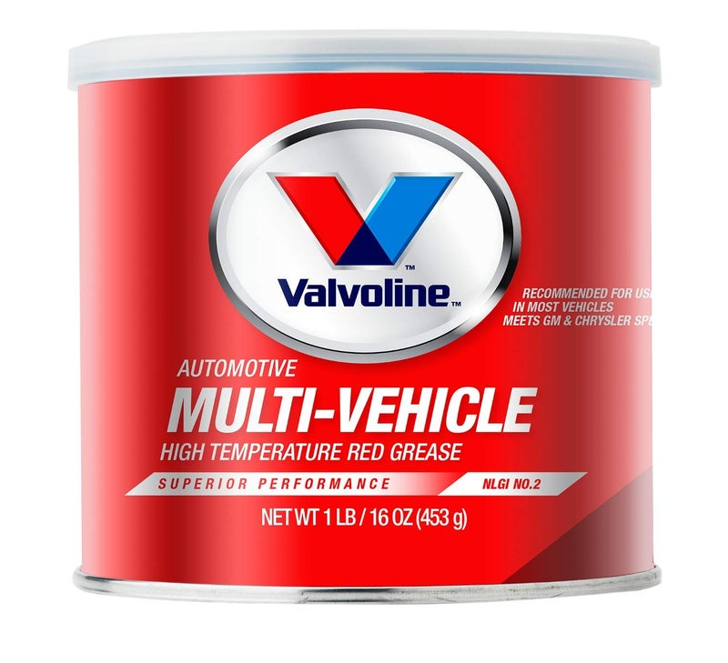 Valvoline - VV614 Multi-Vehicle High Temperature Red Grease 1 LB Tub - Image 1