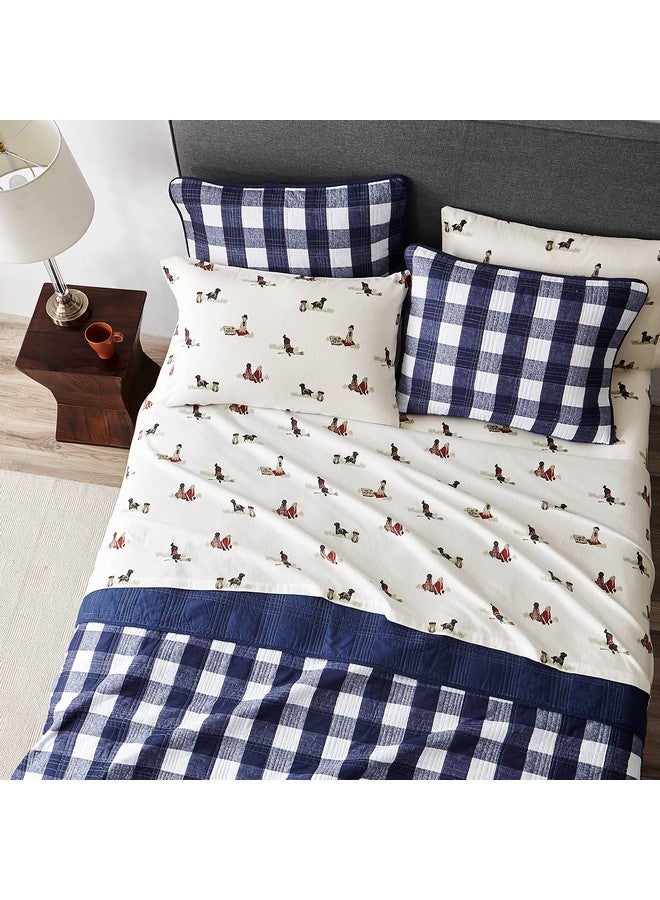 Eddie Bauer Eddie Bauer - Queen Sheets, Cotton Flannel Bedding Set, Brushed for Extra Softness, Cozy Home Decor (Retriever Adventures, Queen) - Image 5