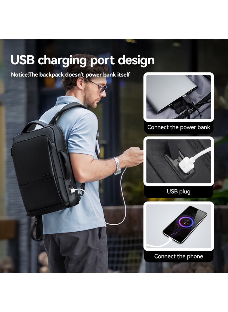 MARK RYDEN - Markryden 9533 Slim 15.6 inch Laptop Backpack 3in1 with USB Charging Port Water-Resistant - Image 1