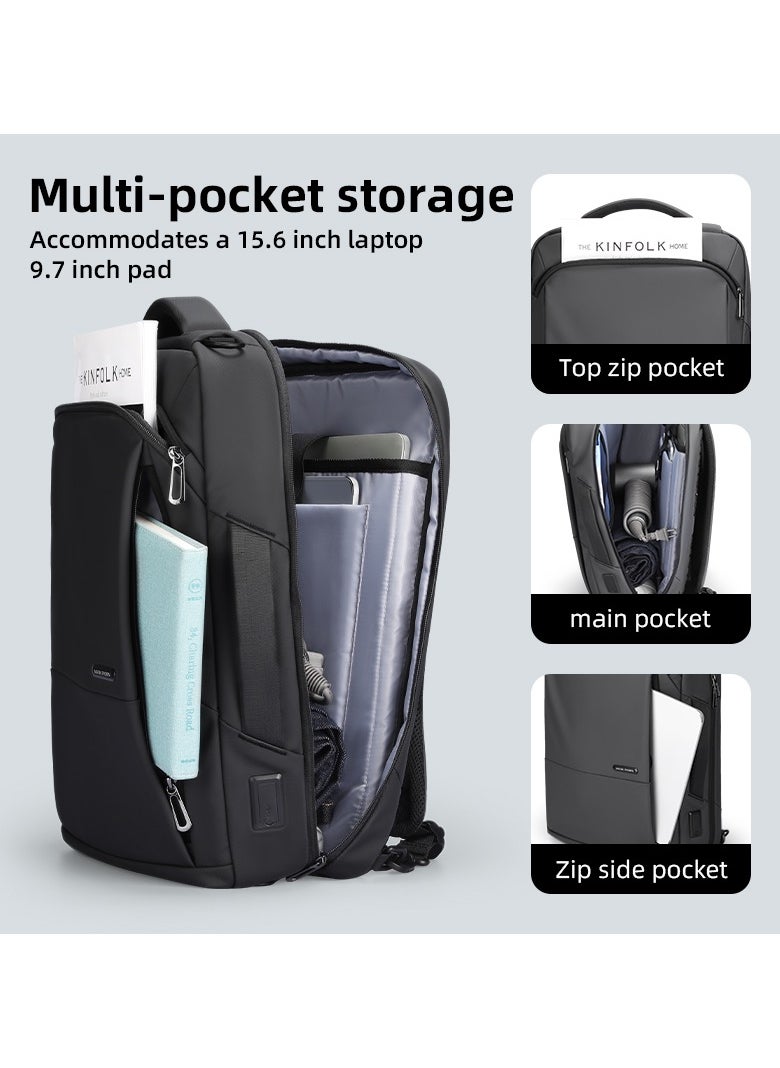 MARK RYDEN - Markryden 9533 Slim 15.6 inch Laptop Backpack 3in1 with USB Charging Port Water-Resistant - Image 1