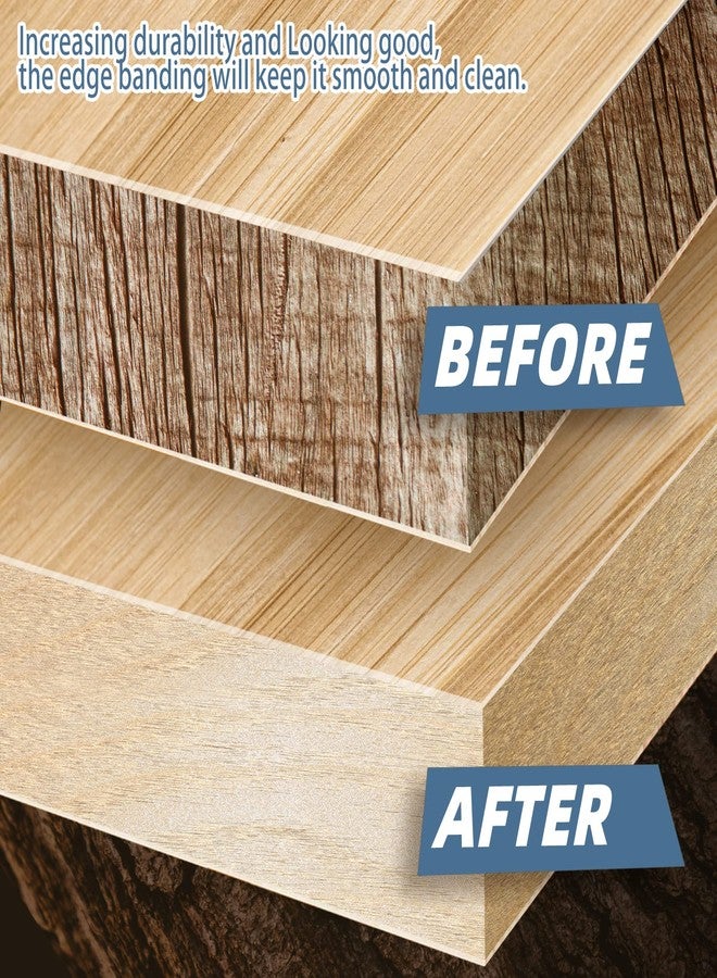 ZYJT Birch Edge Banding, 3/4 inch x 50ft roll of Veneer Edge Banding Pre-glued Flexible, Wood Tape Banding for Cabinet Repair - Image 3