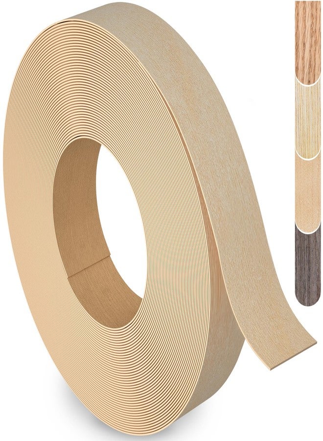ZYJT Birch Edge Banding, 3/4 inch x 50ft roll of Veneer Edge Banding Pre-glued Flexible, Wood Tape Banding for Cabinet Repair - Image 1