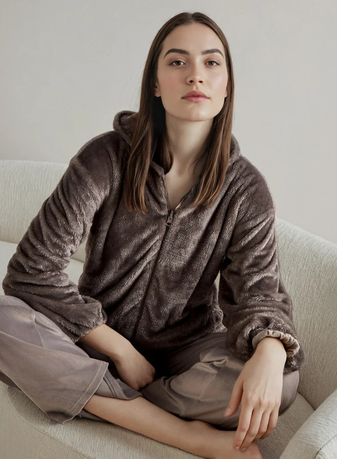 سبلاش فيڤ طقم بيجامة قطيفة ناعمة