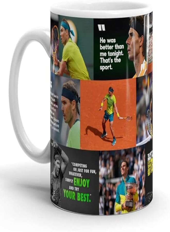 ella - Mugs Rafael Event Nadal Father Day Collage Family Holiday Birthday New Year Friends St Hot And Iced Coffee Water Tea Cups Christmas