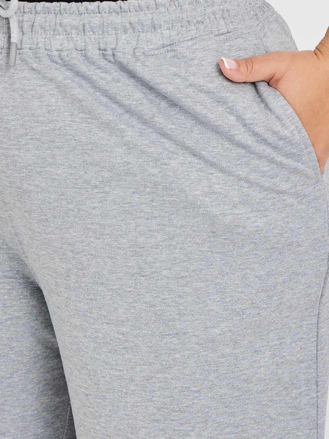 Styli Styli Plus Size Wide Leg Joggers with Drawstring