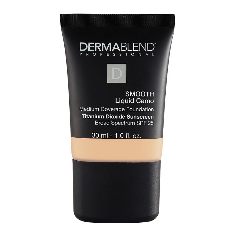 Dermablend Smooth Liquid Foundation with SPF 25, 0C Linen, 1 Fl. Oz. - Image 1