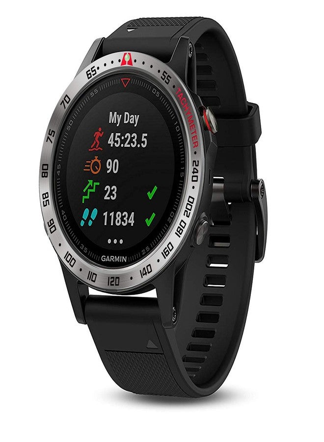 BaiHui خاتم بيهوي من التيتانيوم مع حافة متوافقة مع فينيكس 5/5 بلس غلاف لاصق لحافة مقاوم للخدش والصدمات لساعة جارمن فوررونر 935/945 - تيتانيوم - Image 4