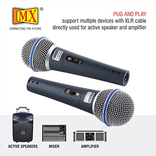 MX beta 58a Microphone Dynamic Cardioid XLR Cable Unidirectional Microphone for Solo Vocals mic for Karaoke Singing mic Speech Recording - Image 4