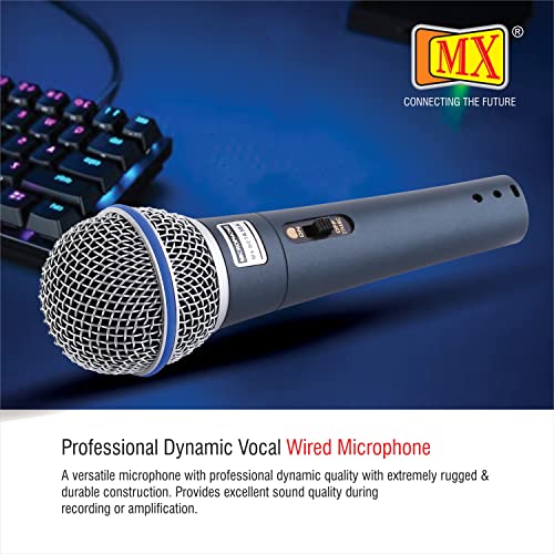 MX beta 58a Microphone Dynamic Cardioid XLR Cable Unidirectional Microphone for Solo Vocals mic for Karaoke Singing mic Speech Recording - Image 3