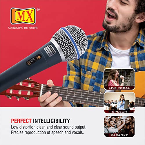 MX beta 58a Microphone Dynamic Cardioid XLR Cable Unidirectional Microphone for Solo Vocals mic for Karaoke Singing mic Speech Recording - Image 5