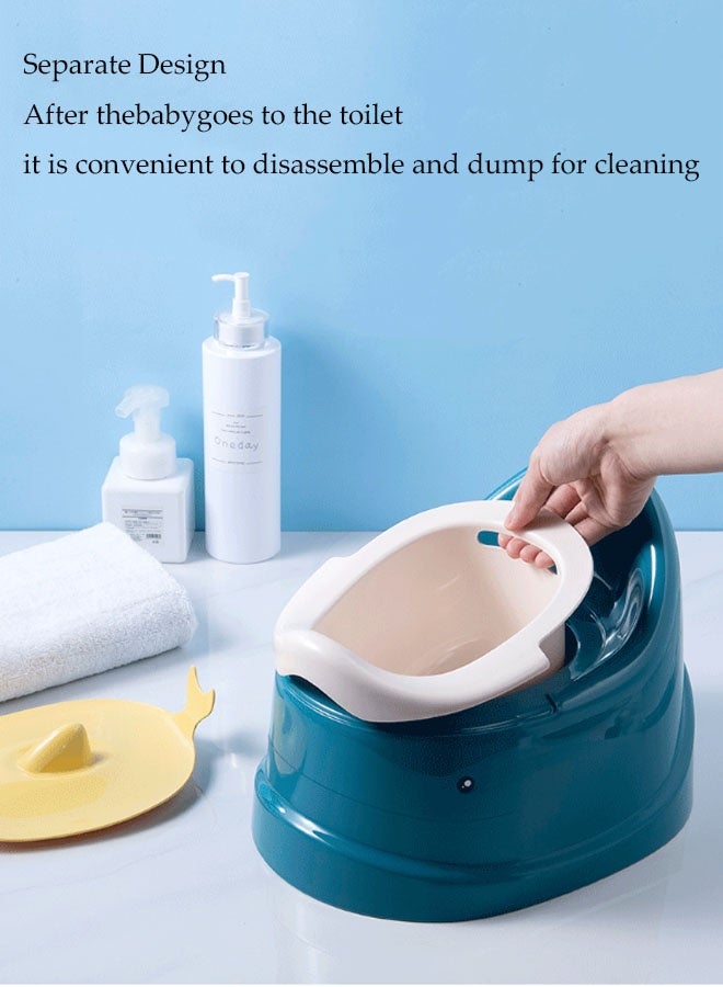 ضغط فين مرحاض فيناتسو للأطفال، وعاء قابل للإزالة، موزع مناديل المرحاض وواقي من الرذاذ، مرحاض محمول للتدريب على استخدام المرحاض أثناء السفر، مرحاض واقعي للتدريب على استخدام المرحاض مع غطاء خلفي للأطفال الصغار والرضع والأطفال (وردي) - Image 4
