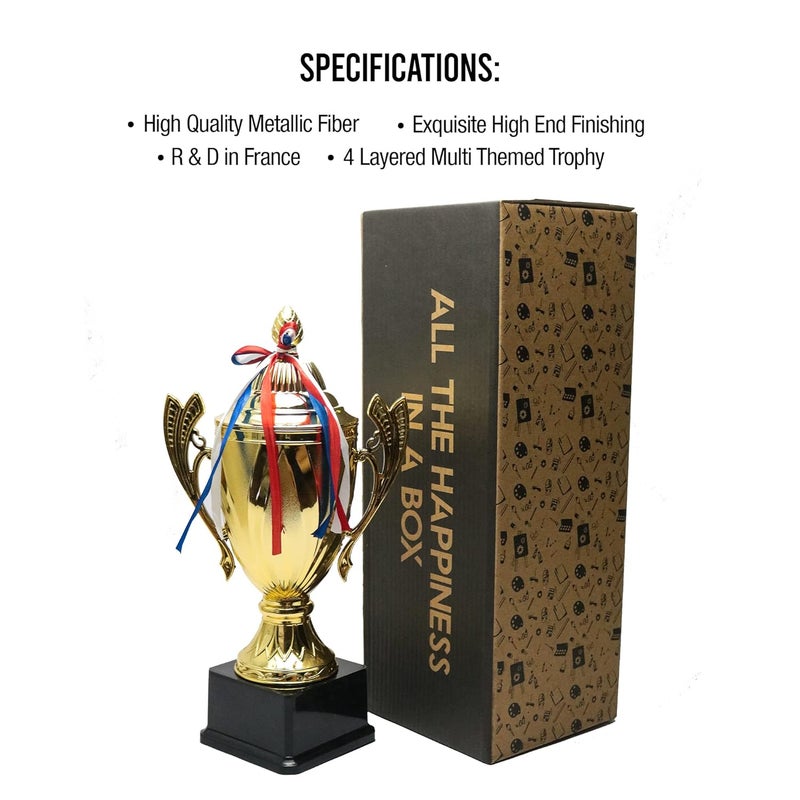 ArtRight 007 Trophy for Cricket | Cricket Cup Trophy Big Size (Winners Trophy) ; Award for Best Cricketer - Image 4