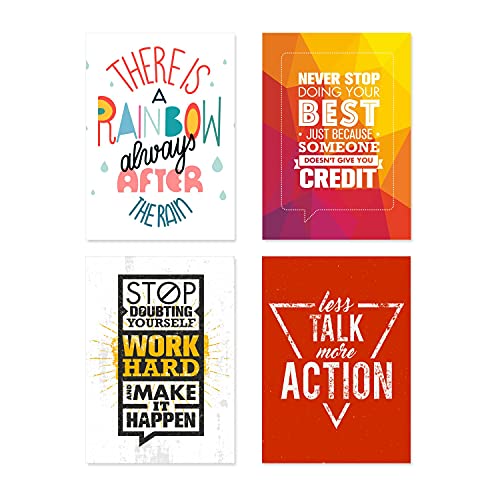 PAPER PLANE DESIGN Inspirational Quotes Wall Poster (Set of 10, 12 x 18 Inch) Multicolour, Quotes-37 (Poster-I) - Image 2