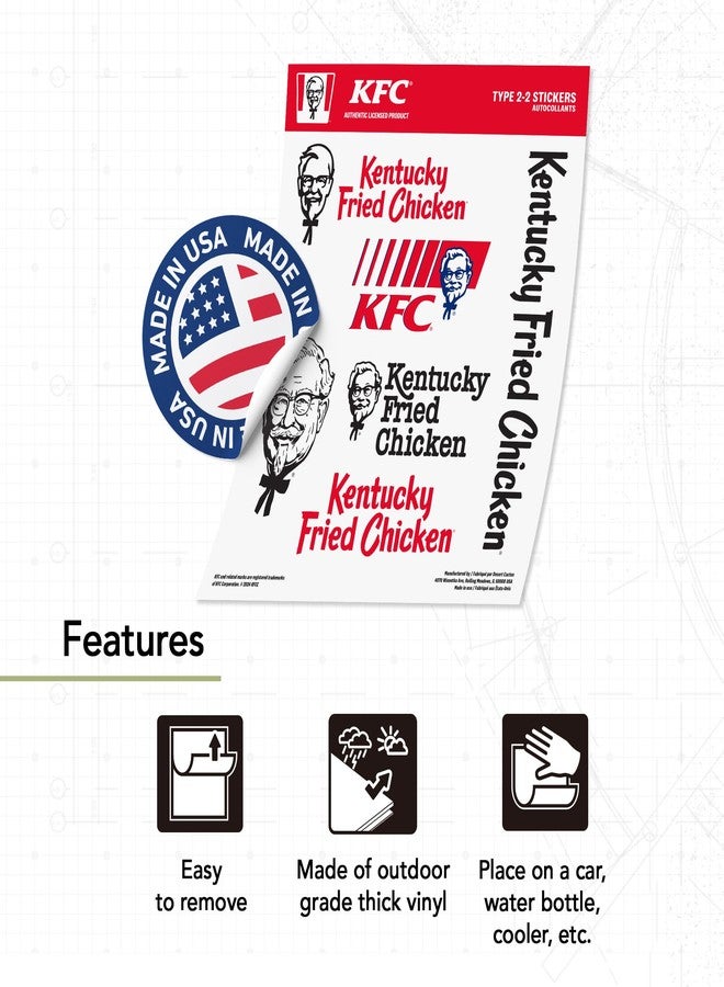 Desert Cactus ملصق كاكتوس الصحراء من KFC ملصق دجاج كنتاكي ملصقات فينيل للكمبيوتر المحمول زجاجة الماء السيارة ألبوم القصاصات T2 (النوع 2-2) - Image 4