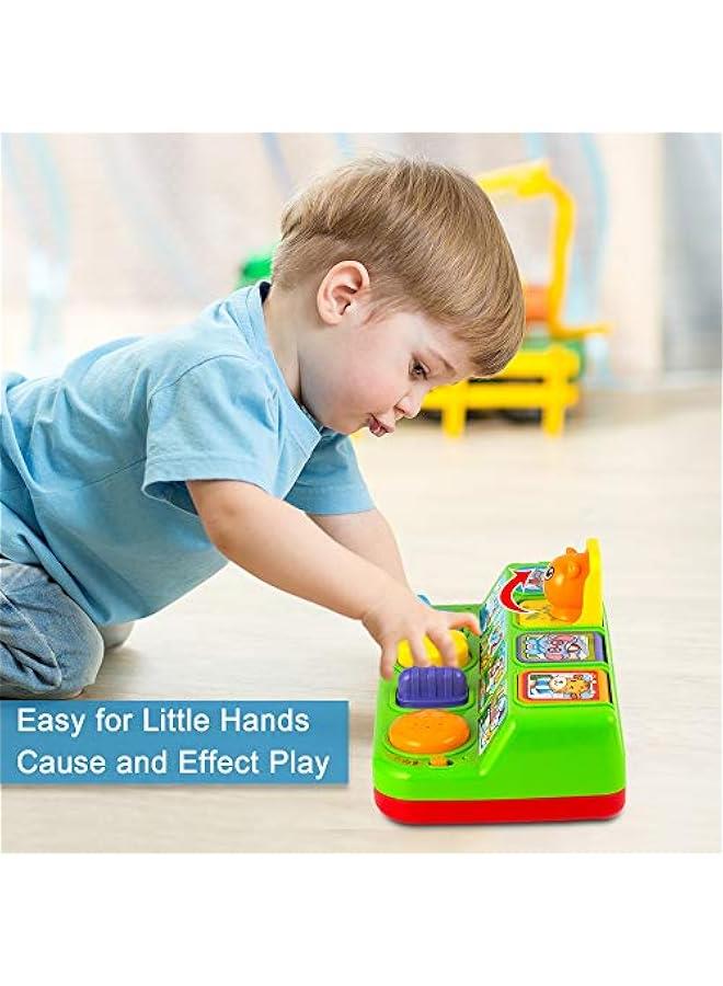 Interactive Pop Up Animals Toy with Music, Animal Sound, Activity Toys for Ages 9-12 - 18 Months u00261 Year Old Kids, Babies, Toddlers, Boys u0026 Girls - Image 3