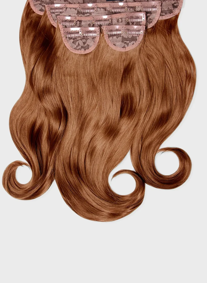 LullaBellz Blowdry 22 Inch 5 Piece Clip In Extensions - Mix Auburn