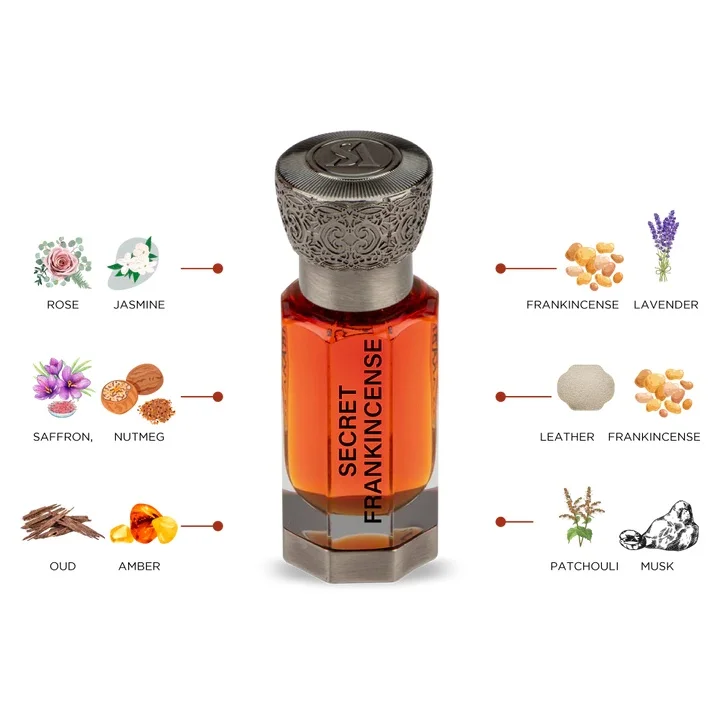 Swiss Arabian Perfumes Secret Frankincense Perfume Oil 12ml