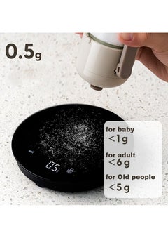 Plan A Glass Salt Dispenser with High Precision, 0.5g Per Press, 180ml Capacity, Moisture-Proof, Perfect for Salt, Spices, Pepper, Suitable for Cooking, Camping, Family Picnics, Accurately Adjust Condiments  - Image 3