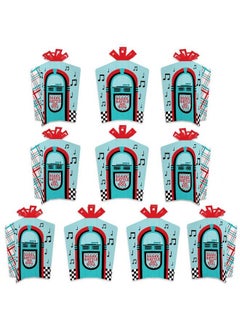 50’S Sock Hop Table Decorations 1950S Rock N Roll Party Fold And Flare Centerpieces 10 Count
