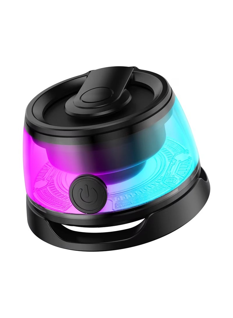 Portable Wireless Bluetooth Speaker with Magnetic Base, RGB Lighting, Phone Holder, USB Rechargeable, 5W Output, TWS Pairing – Compact Stereo Speaker for Gaming & Music  - Image 1