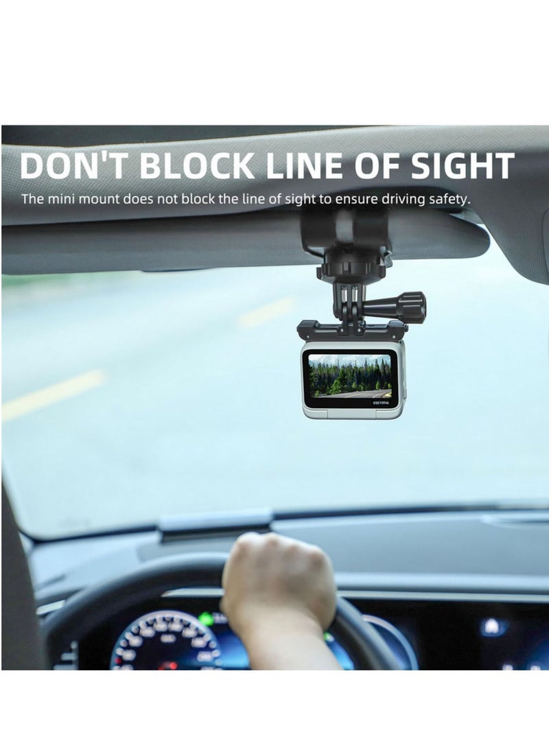 Generic Car Sun Visor Mount Holder Bracket Cell Phone Vlog Mount 360°Rotating For Insta360 GO 3/360 X3/GoPro 11/Action 3 Sport Camera  - Image 4