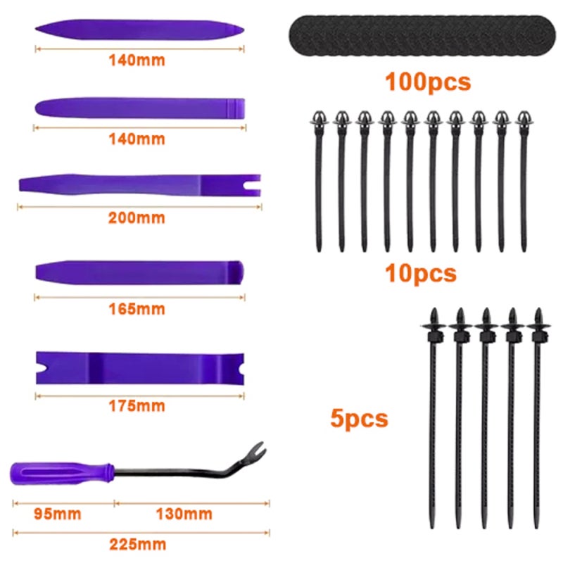 Fastener Kit: 1211-Piece Multicolor Nylon Assortment - Corrosion Resistant Damage-Free Removal Automotive Trim Clips for Vehicle Body Panel Fixing - Image 5