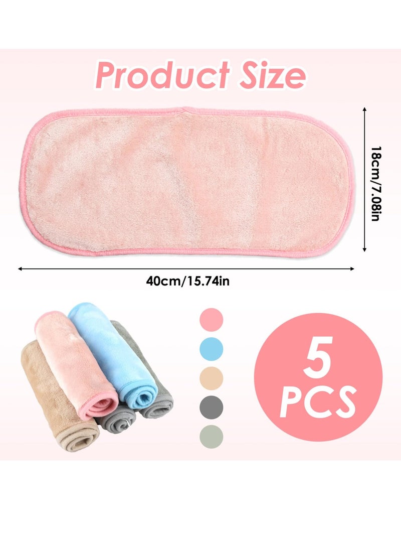 Generic - Makeup Remover Cloths Microfiber Reusable Fast Drying Washcloth, Makeup Remove Face Towels for Women (5 Pcs) - Image 1