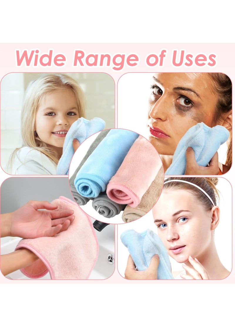 Generic - Makeup Remover Cloths Microfiber Reusable Fast Drying Washcloth, Makeup Remove Face Towels for Women (5 Pcs) - Image 1