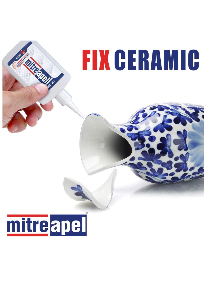 mitreapel Mitreapel Super Ca Glue (3.5 Oz.) with Spray Adhesive Activator (13.5 Fl Oz.) - Cyanoacrylate Glue for Crafting and Building|1 Pack  - Image 5