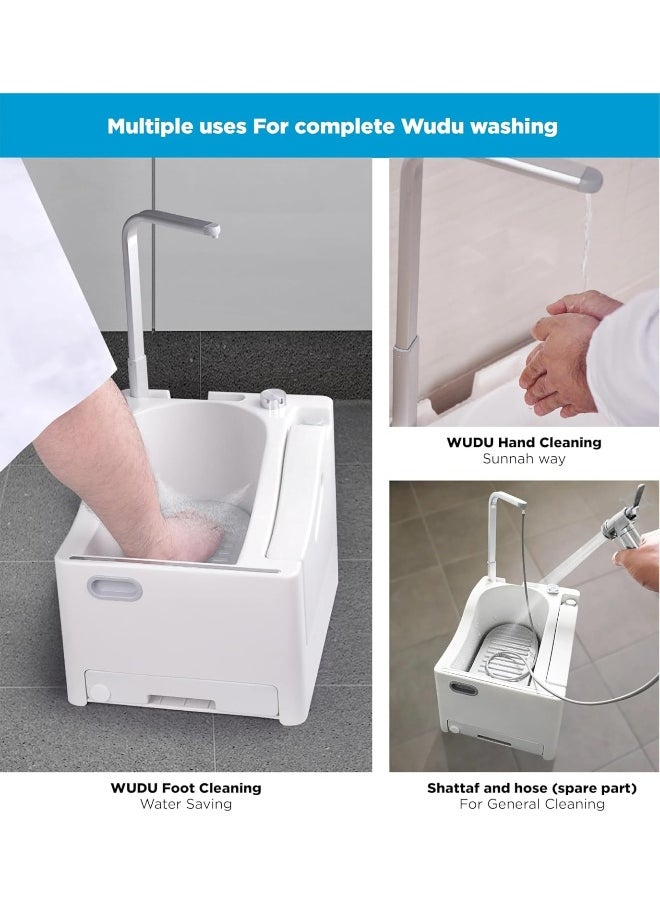 SAFENHAND Wudu Foot Washer, Automatic, Muslim Prayer Basin, Water Saving, Pedal Type Outlet, Quick Installation, Wide Range Applications  - Image 2