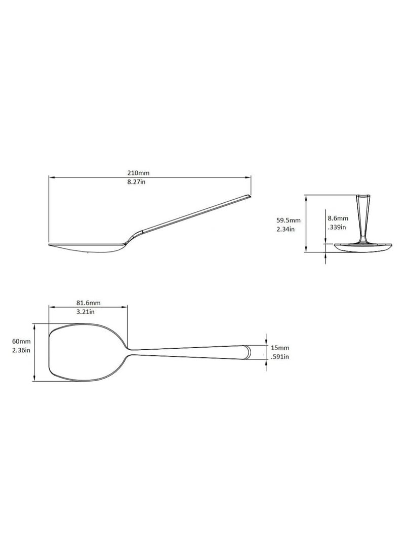 Rattleware 8.3” Ultimate Foam Spoon - Heavy-Duty Stainless Steel, Barista-Approved Design for Perfect Latte Foam Control & Scooping - Image 4