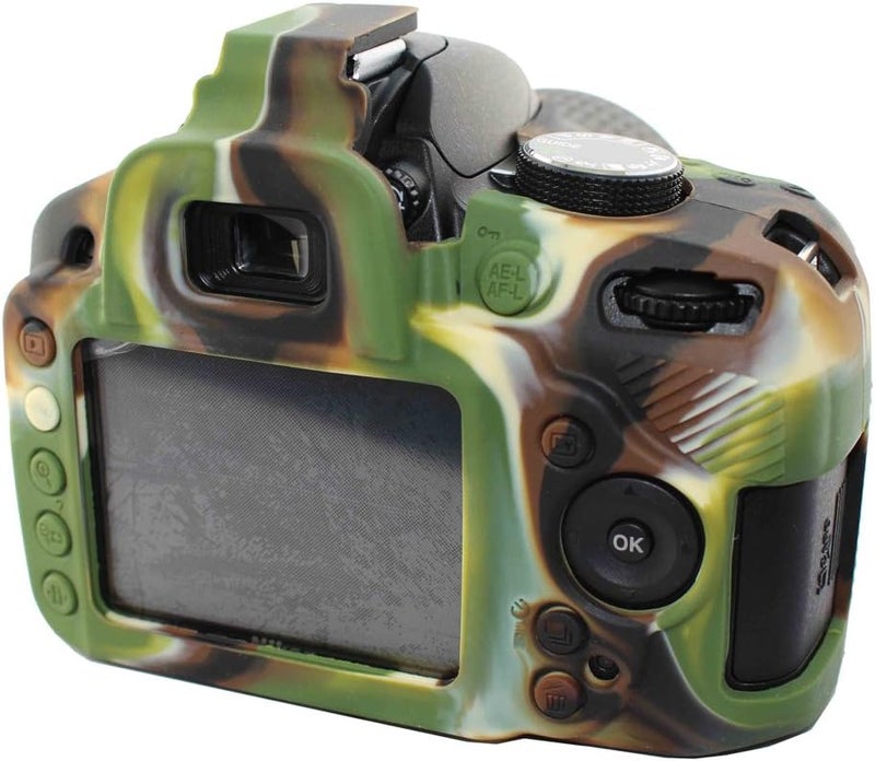 easyCover Silicone Camera Case with Camouflage Pattern for Nikon D3200 - Image 2