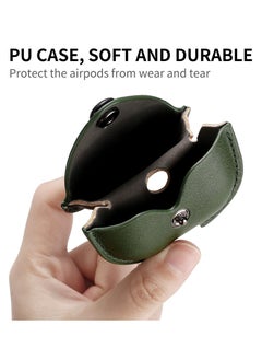 BORTONY PU Leather Case Compatible with Apple Airpods 3rd Generation Charging Cover With Carabiner  - Image 2