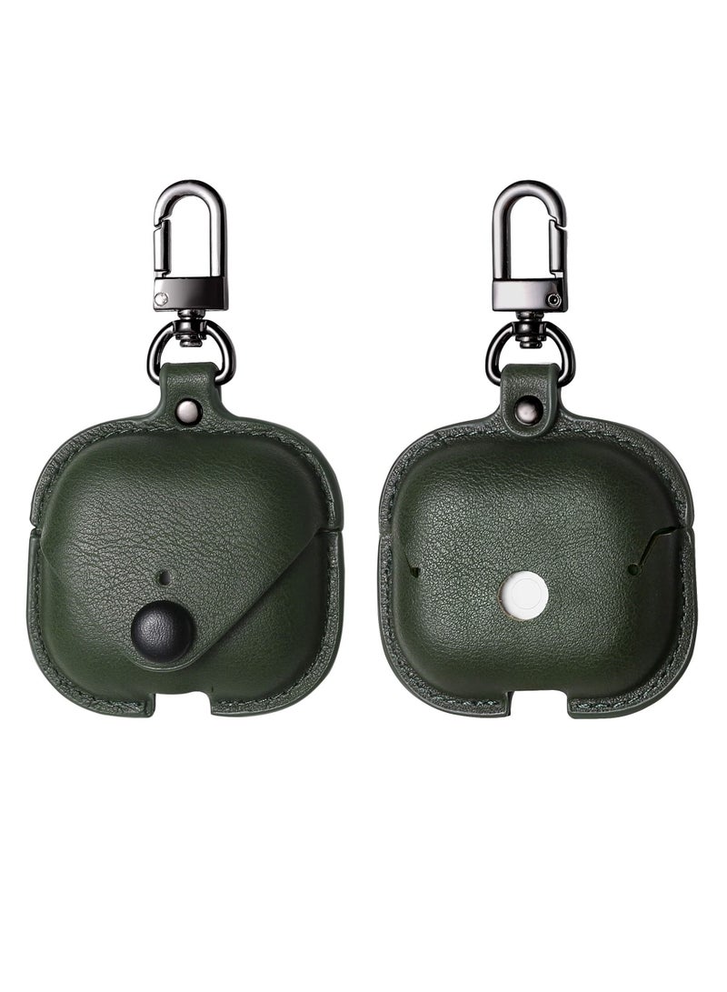 BORTONY PU Leather Case Compatible with Apple Airpods 3rd Generation Charging Cover With Carabiner  - Image 3