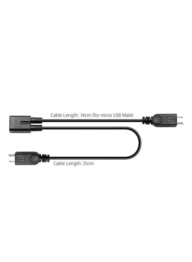 Chenyang كابل تقسيم ميكرو USB 1 إلى 2، كابل تمديد شحن ميكرو USB 1 إلى 2 يدعم شحن جهازين في نفس الوقت - Image 4