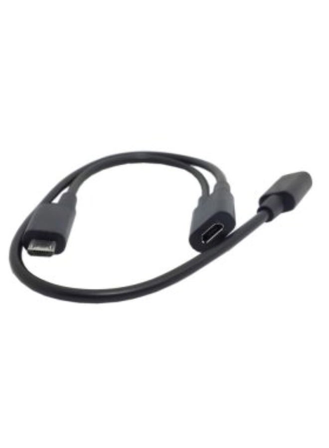 Chenyang كابل تقسيم ميكرو USB 1 إلى 2، كابل تمديد شحن ميكرو USB 1 إلى 2 يدعم شحن جهازين في نفس الوقت - Image 2