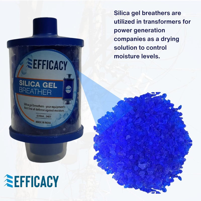 Efficacy Crystal Blue Silica Gel BreatherTransformer Breather Full PVC Body Size 250 Gram Dia 127 05 inch 1 Pc - Image 5
