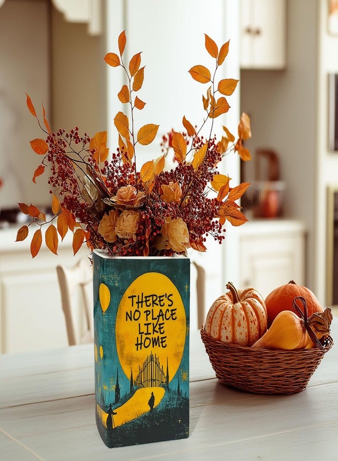 LIFFY Ceramic Flower Vase, Unique Book Shape Decorative Vase for Flowers, Spooky Literary Decor for Book Lovers, Flowers or Bookshelf Display(Teal Blue) - Image 2