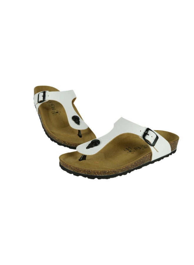 BiOCHIC Biochic Mens Slim Thong Sandals 012-387 1830PR-White  - Image 2